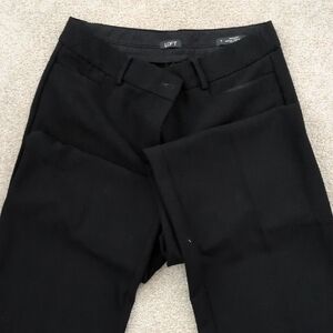 LOFT High Waist Curvy Trousers - Black